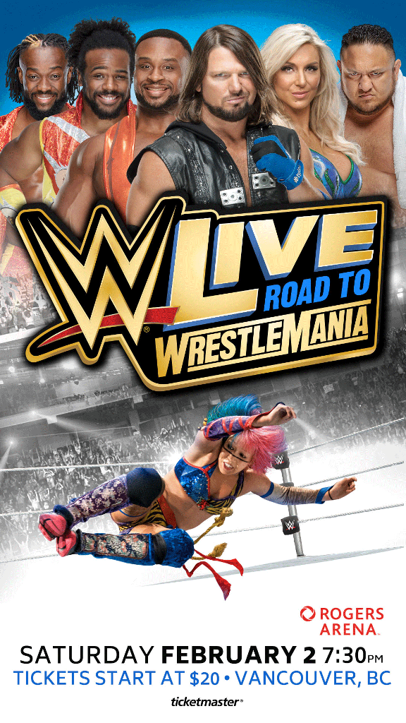 WWE Live Road To Wrestlemania Tickets! Rock 101